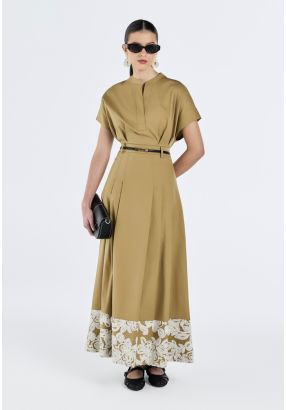 Textured Lace Embellished Skirt