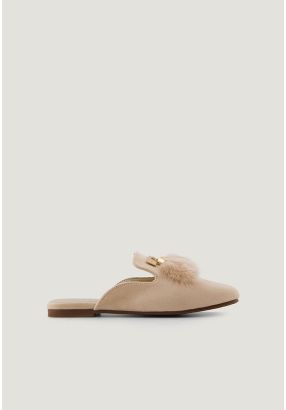 Suede Faux Fur Mules