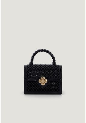 Beaded Micro Crossbody Bag