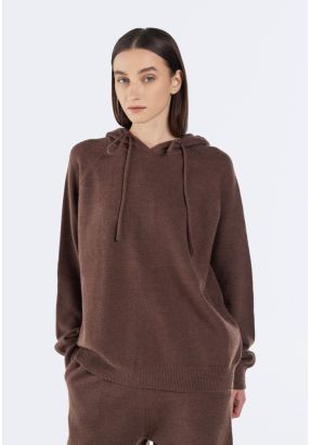 Knitted Hooded Sweater