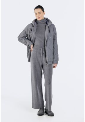 Drawstring Waist Knitted Trousers