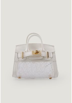 Embroidered Lace Mini Bag