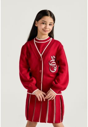 Qatar National Day Knitted Cardigan