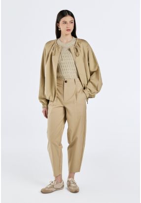 High Waist Mom Fit Trousers