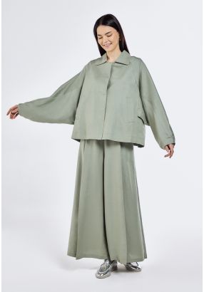 Solid Palazzo Trousers