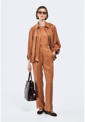 Solid Straight Cut Trousers