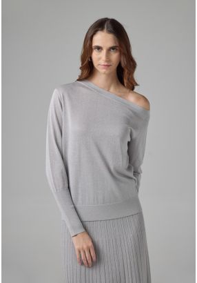 Off Shoulder Lurex Top