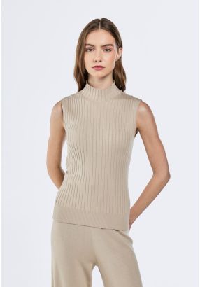 Sleeveless Knitted Top
