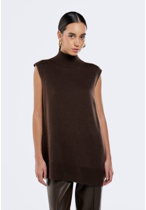 Knitted Sleeveless Sweater Vest