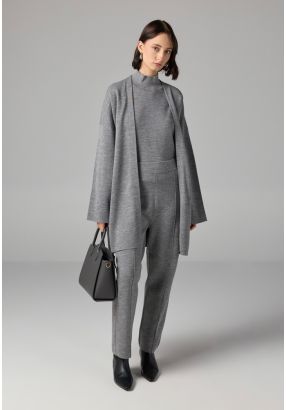 Knitted Straight Fit Solid Pants