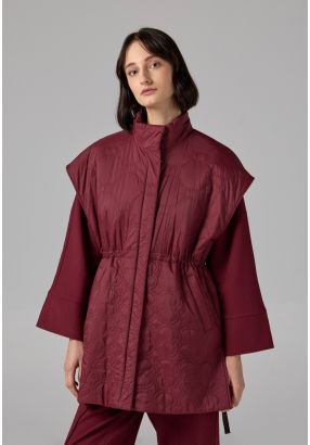 Solid Quilted Sleeveless Gilet