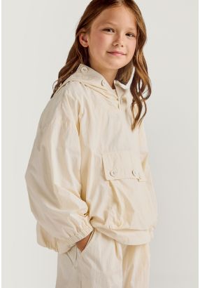 Drawstrings Waist Cargo Hoodie