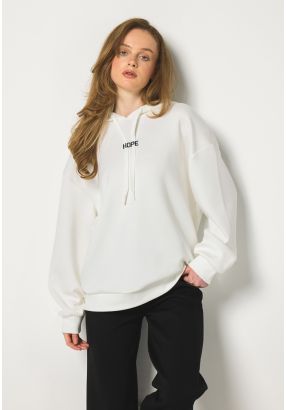 Embroidered Back Hoodie