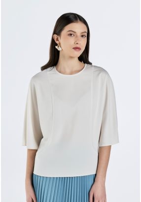 Solid Dolman-Sleeve Top