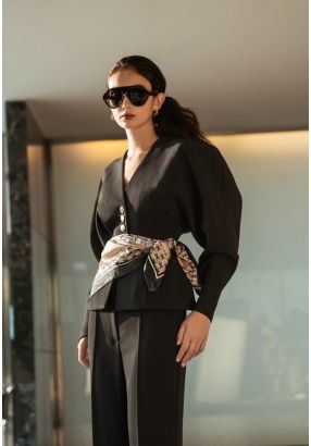 Kimono Sleeve Structured Jacket