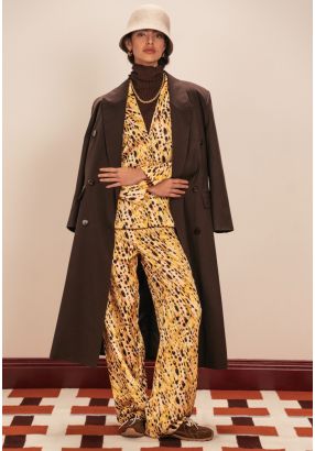 Printed Straight Cut Trousers