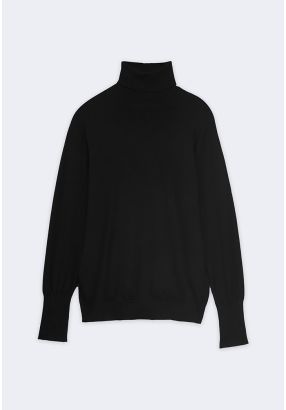 Knitted High Neck Top