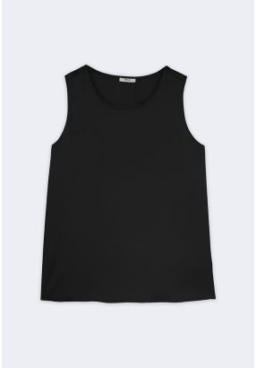 Sleeveless Satin Top