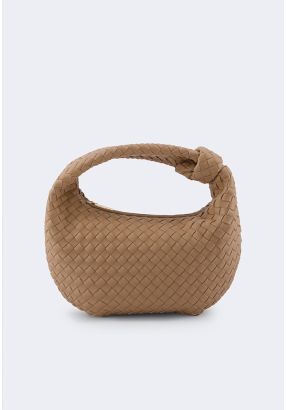 Classic Solid Woven Handbag
