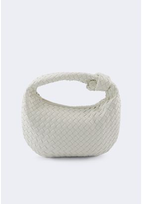 Classic Solid Woven Handbag
