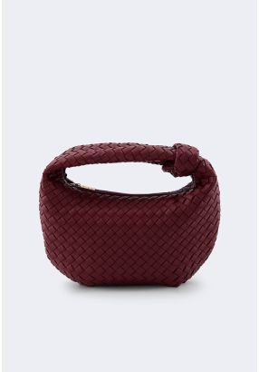 Classic Solid Woven Handbag