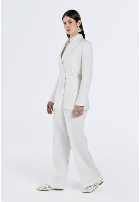 High Waist Pleated Trousers