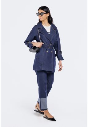 Straight Legs Denim Trousers