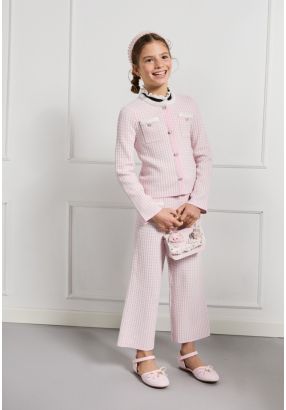 Tweed Jacket and Pants Set (2PCS)