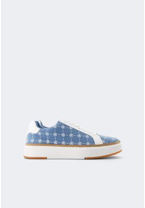 Denim Monogram Sneakers