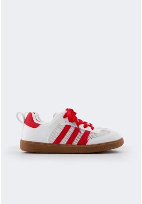 Two Toned Flat Sneakers