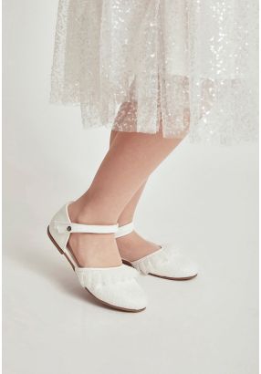 Sequins Lace Detail Ballerina