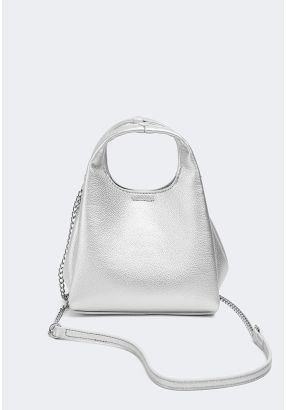 Metallic PU Leather Handbag