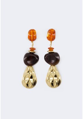 Long Gemstones Earrings