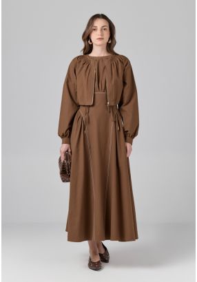 Sleeveless Basic Pleated Dress