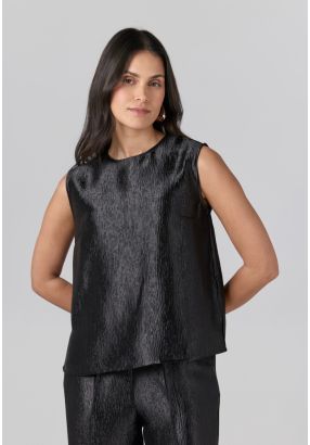 Sleeveless Textured Top
