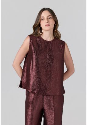 Sleeveless Textured Top