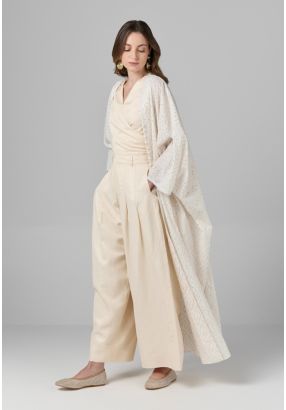 Wide Leg Basic Trousers