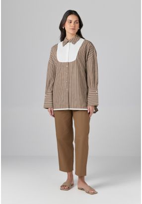 Basic High-Waist Trousers