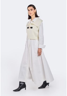 Maxi Dress With Attached Jacket