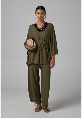 Solid Knitted Trousers