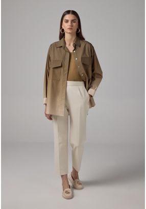 Peg Leg High Waist Trousers