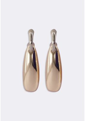 Contrast Metallic Earrings