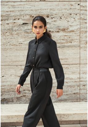 Solid Textured Shirt