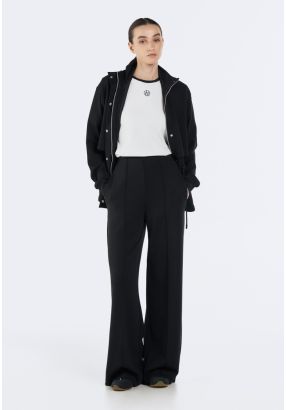 High-Waist Elasticated Trousers