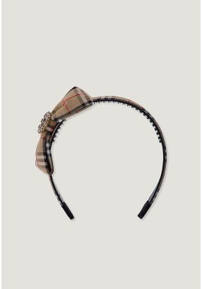 Checkered Bow Hairband