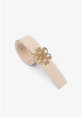 Metal Emblem Solid Belt