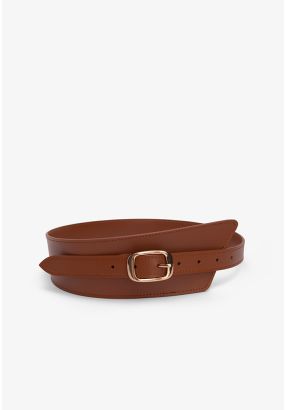 Solid Wide Waist Belt