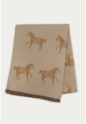 Printed Shawl With Fringes 70*180 Cm