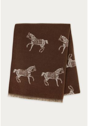 Printed Shawl With Fringes 70*180 Cm