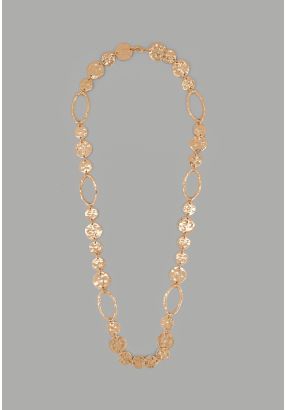 Long Hammered Necklace